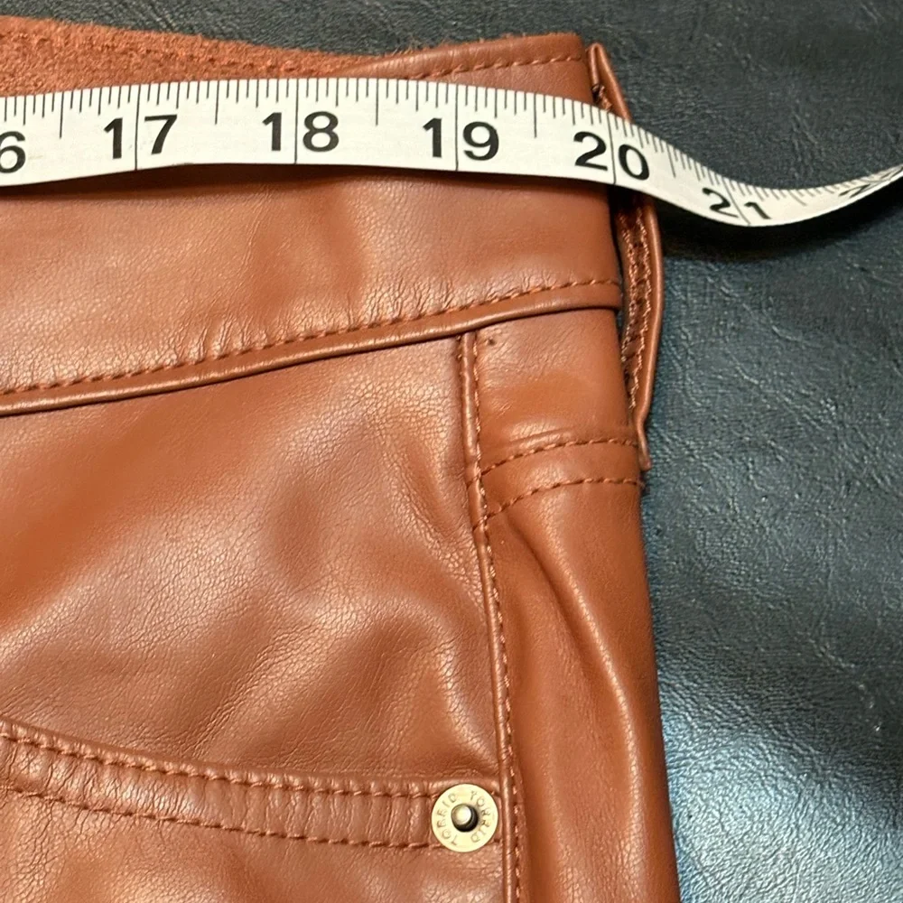Torrid Perfect Skinny Faux Leather Mid Rise Pant in Color Rootbeer size 16R